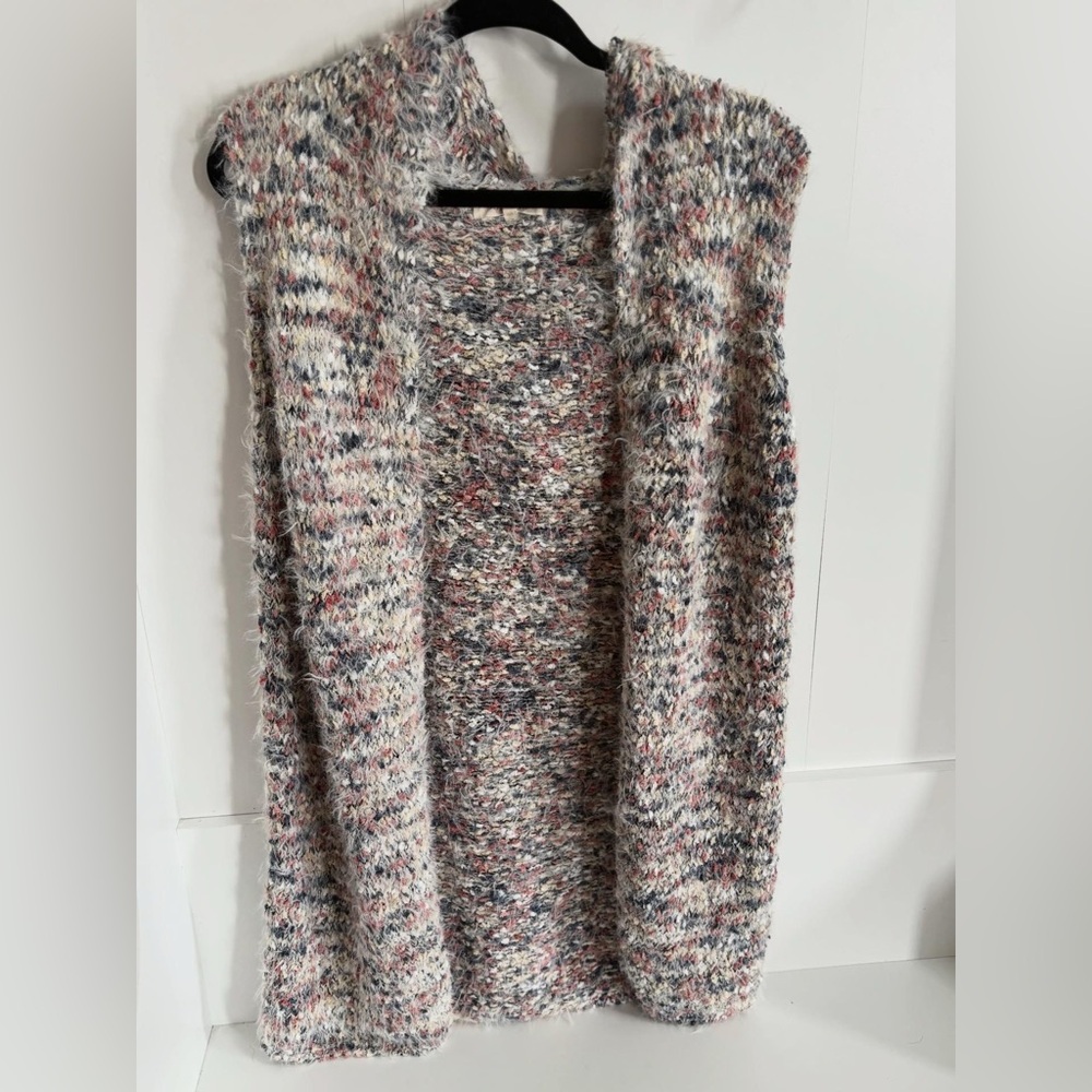 Multicolor Knit Sleeveless Sweater